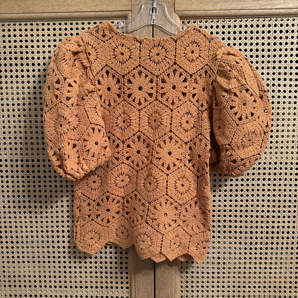 Zara Women Crochet Knit Top Size S - Picture 6 of 14